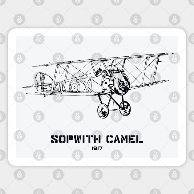 Sopwith Camel World War I fighter plane Magnet by Lakeric